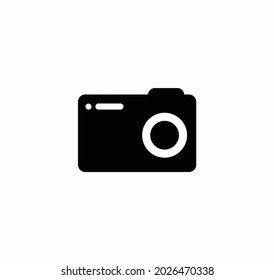Camera icon vector on a white background