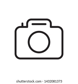 Camera icon - Vector. Photo concept vector illustration.