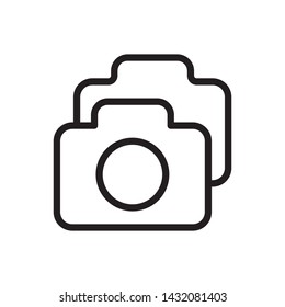 Camera icon - Vector. Photo concept vector illustration.