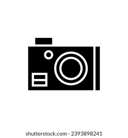 Camera icon vector. Photo illustration sign. Photo studio symbol or logo.