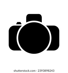 Camera icon vector. Photo illustration sign. Photo studio symbol or logo.