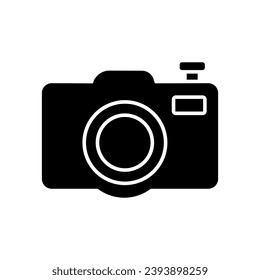 Camera icon vector. Photo illustration sign. Photo studio symbol or logo.