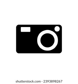 Camera icon vector. Photo illustration sign. Photo studio symbol or logo.