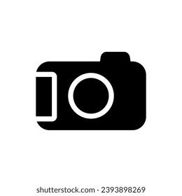 Camera icon vector. Photo illustration sign. Photo studio symbol or logo.