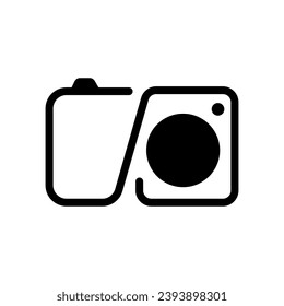 Camera icon vector. Photo illustration sign. Photo studio symbol or logo.