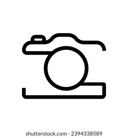 Camera icon vector. Photo illustration sign. Photo studio symbol or logo.