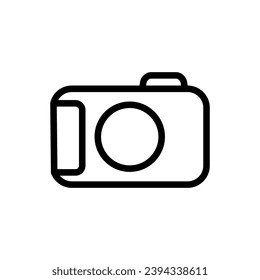 Camera icon vector. Photo illustration sign. Photo studio symbol or logo.