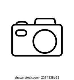 Camera icon vector. Photo illustration sign. Photo studio symbol or logo.