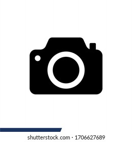 Camera icon vector. Photo icon isolated