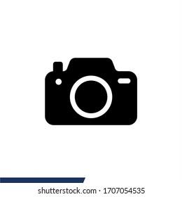 Camera icon vector. Photo icon isolated