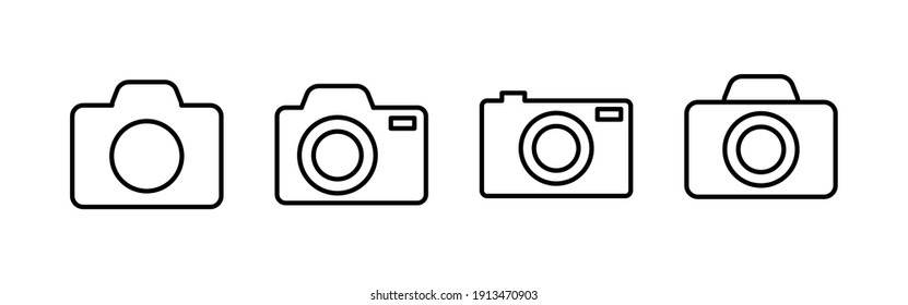 Camera icon vector. photo camera icon. camera photography icon.