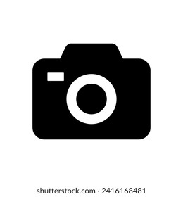 Kamerasymbol, Vektorgrafik. Fotokamera-Symbol. Kamerafoto-Symbol.