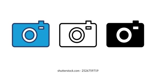 Camera icon vector. photo camera icon. camera photography icon.