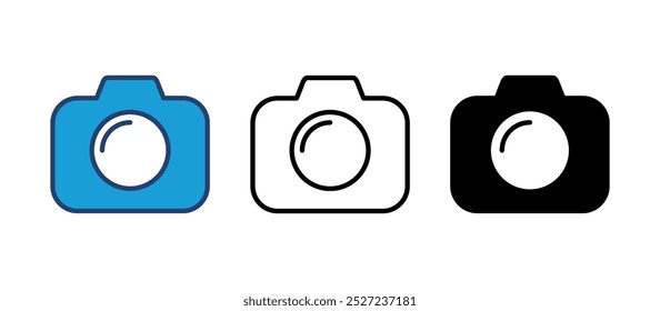 Camera icon vector. photo camera icon. camera photography icon.