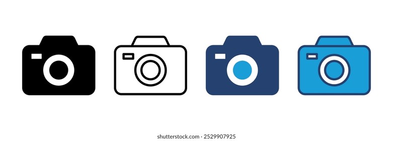 Camera icon vector. photo camera icon. camera photography icon.