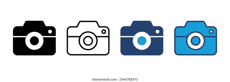 Camera icon vector. photo camera icon. camera photography icon.