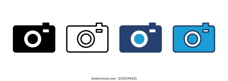 Camera icon vector. photo camera icon. camera photography icon.