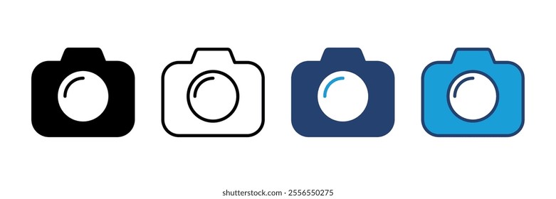 Camera icon vector. photo camera icon. camera photography icon.