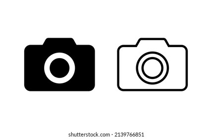 Camera icon vector. photo camera sign and symbol. photography icon.