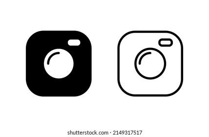 Camera icon vector. photo camera sign and symbol. photography icon.