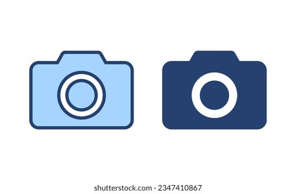 Camera icon vector. photo camera sign and symbol. photography icon.