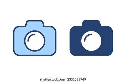 Camera icon vector. photo camera sign and symbol. photography icon.