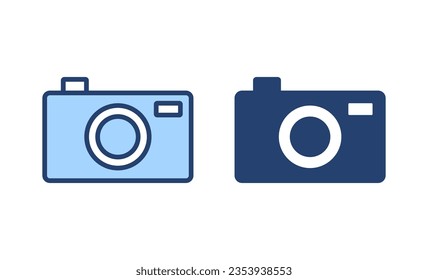 Camera icon vector. photo camera sign and symbol. photography icon.