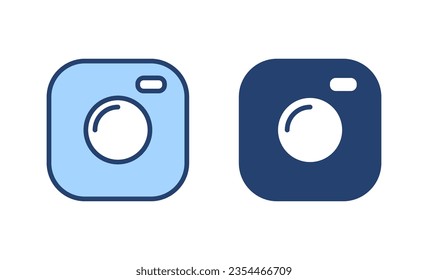 Camera icon vector. photo camera sign and symbol. photography icon.