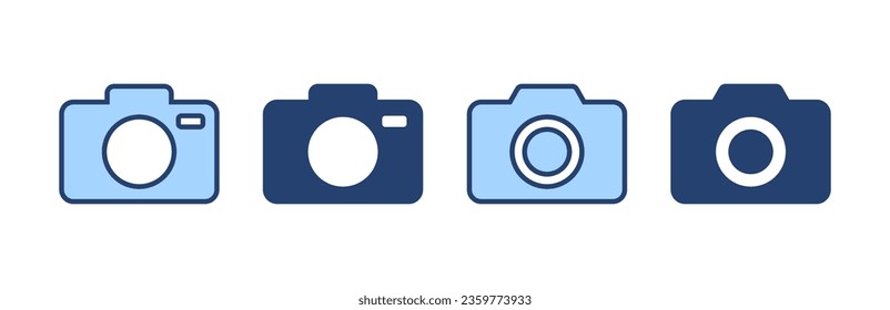 Camera icon vector. photo camera sign and symbol. photography icon.