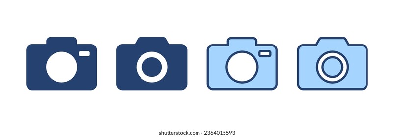 Camera icon vector. photo camera sign and symbol. photography icon.