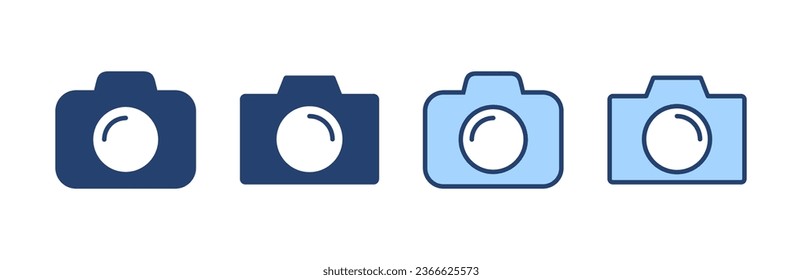 Camera icon vector. photo camera sign and symbol. photography icon.