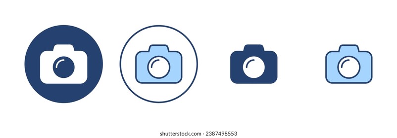 Camera icon vector. photo camera sign and symbol. photography icon.