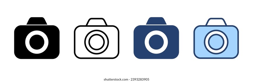Camera icon vector. photo camera sign and symbol. photography icon.