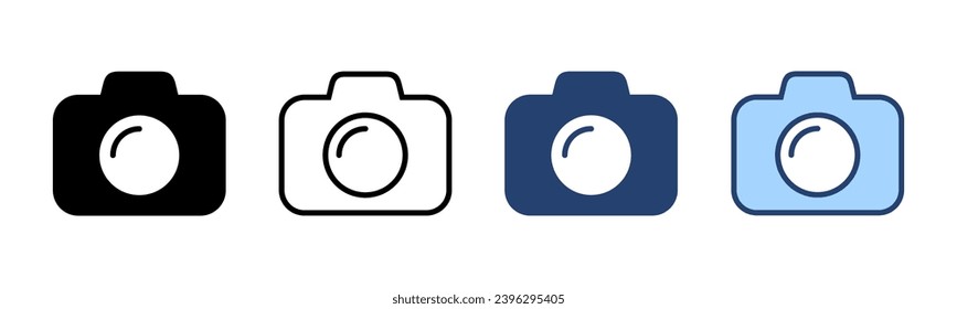 Camera icon vector. photo camera sign and symbol. photography icon.