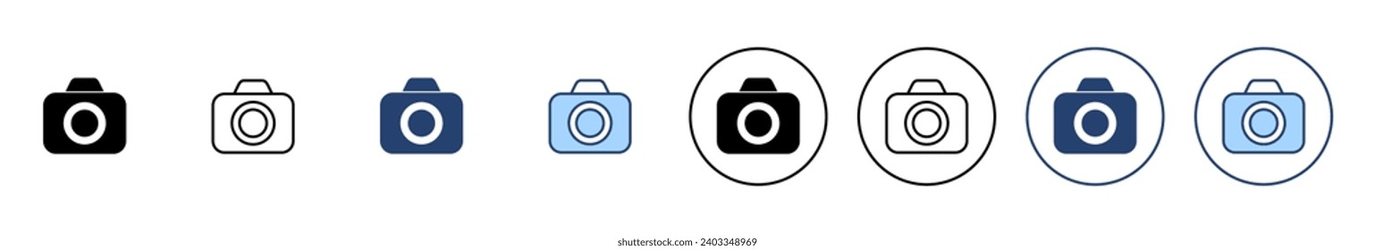 Camera icon vector. photo camera sign and symbol. photography icon.