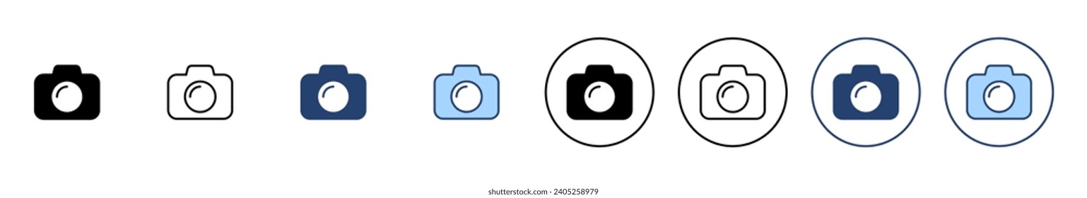 Camera icon vector. photo camera sign and symbol. photography icon.