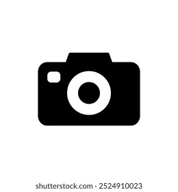 Vektorsymbol der Kamera. Fotokamerasymbol und -zeichen. Fotografie-Symbol.