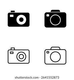 Camera icon vector. photo camera sign and symbol. photography icon.
