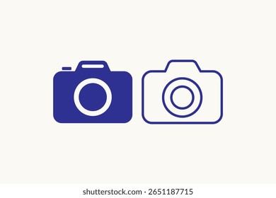 Icono de la cámara. Vector de la cámara fotográfica. Icono de la Fotografía.