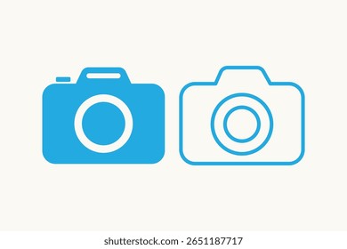 Icono de la cámara. Vector de la cámara fotográfica. Icono de la Fotografía.