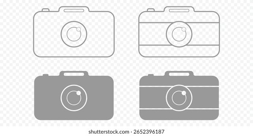 ícone da câmera vetor. símbolo e símbolo da câmera. ícone da fotografia. símbolo da câmera. Captura de tela. foto câmera ícone vetor set. fotografia de stock eps 10