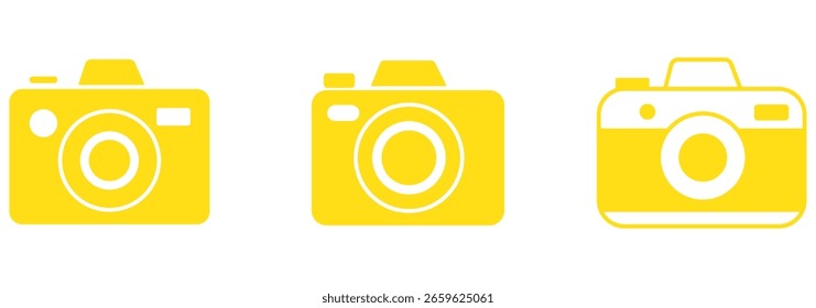 Icono de la cámara. Vector de la cámara fotográfica. fondo blanco. EPS 10
