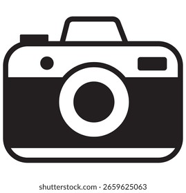 Icono de la cámara. Vector de la cámara fotográfica. fondo blanco. EPS 10