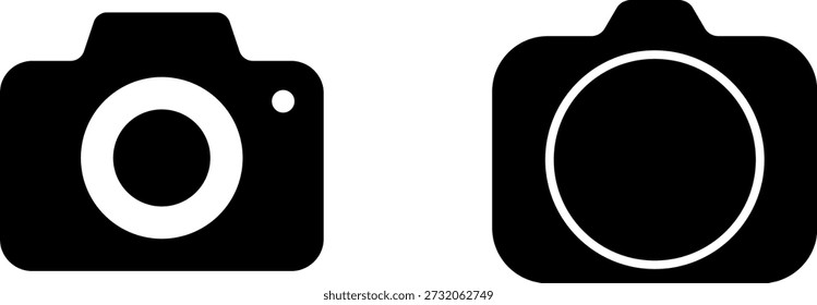 Icono de la cámara. Vector de la cámara fotográfica. Icono de Fotografía.