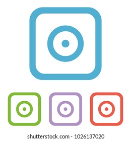 Camera icon vector. Photo camera icon. social media icon. Instagram logo