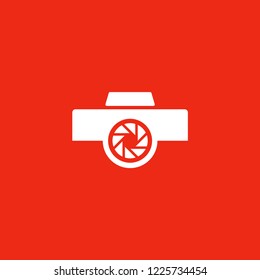 Camera icon vector, Photo studio logo design.
