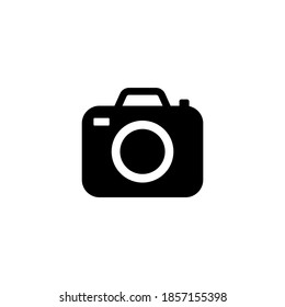 Camera icon vector. Photograph icon symbol in trendy flat design