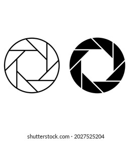 Camera icon vector. Photography illustration sign. Photo symbol. Focus logo.