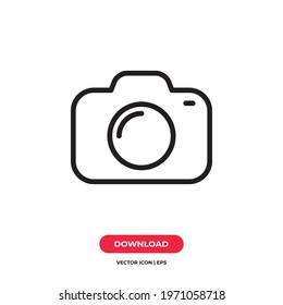 Camera icon vector. Photography sign