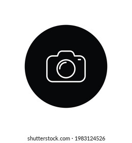 Vector de icono de cámara. Signo fotográfico